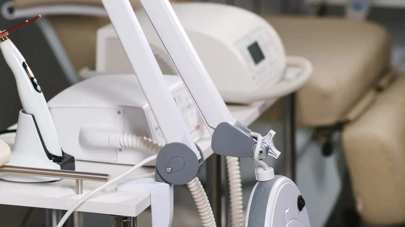Medical equipment in a spa or clinic room